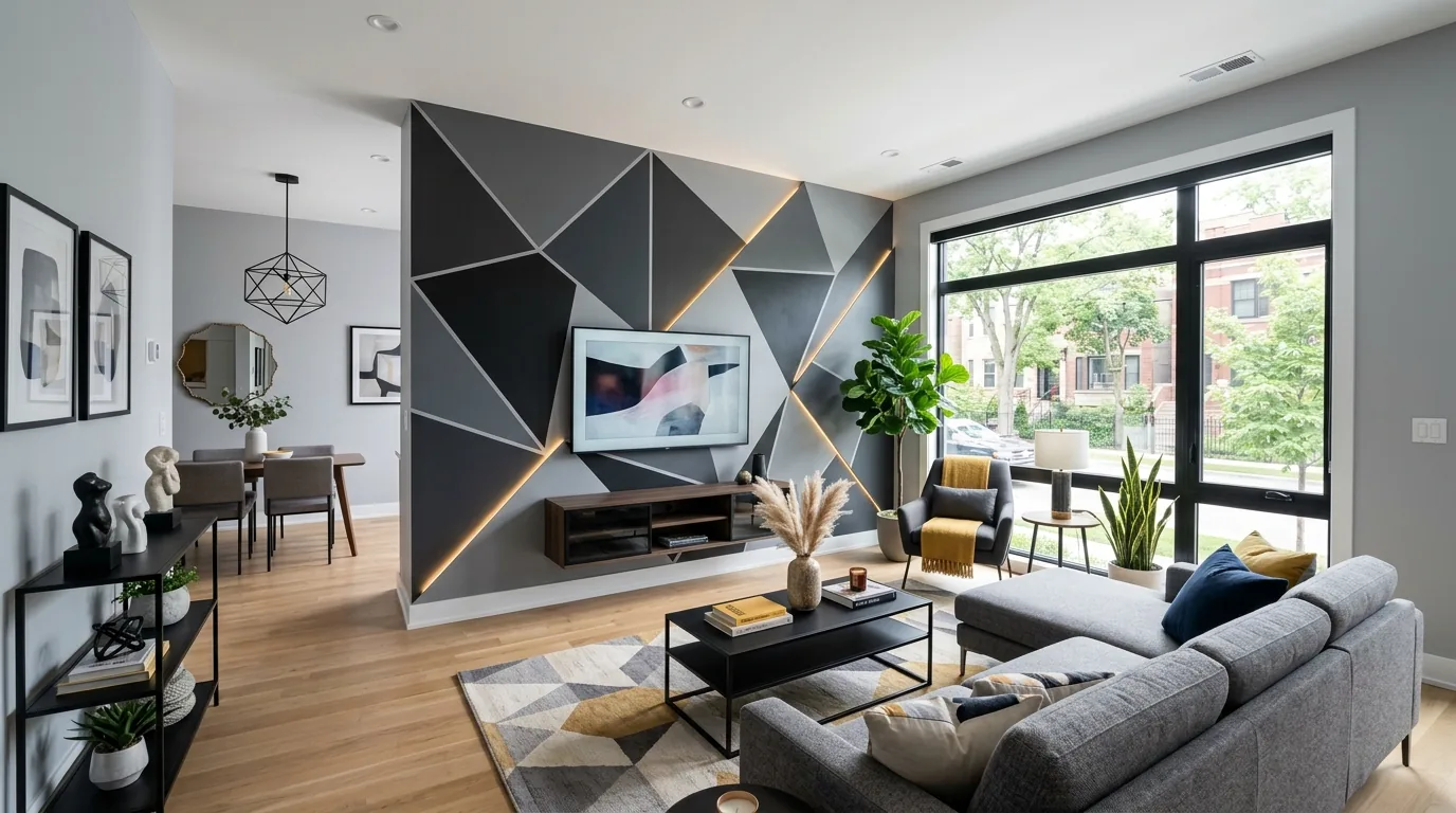 Choose an area rug that adds depth